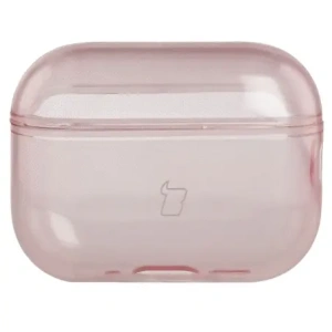 Elastyczne etui z karabińczykiem Bizon Case Headphone Clear do Apple AirPods Pro 3 przeźroczysto-różowe