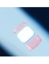 Elastyczne etui z karabińczykiem Bizon Case Headphone Clear do Apple AirPods Pro 3 przeźroczysto-różowe