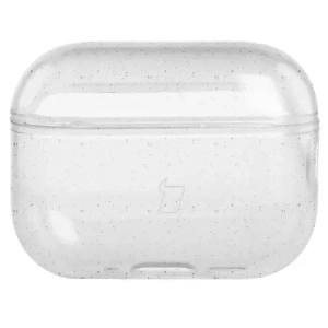 Elastyczne etui z karabińczykiem Bizon Case Headphone Clear do Apple AirPods Pro 3 przeźroczysto-brokatowe