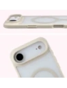 Etui z pierścieniem magnetycznym Bizon Case MatteO do Apple iPhone 17 Air przydymione-beżowe