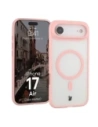 Etui z pierścieniem magnetycznym Bizon Case MatteO do Apple iPhone 17 Air przydymione-jasnoróżowe