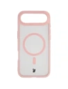 Etui z pierścieniem magnetycznym Bizon Case MatteO do Apple iPhone 17 Air przydymione-jasnoróżowe