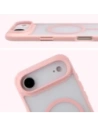 Etui z pierścieniem magnetycznym Bizon Case MatteO do Apple iPhone 17 Air przydymione-jasnoróżowe