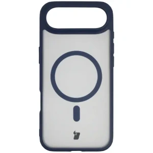 Etui z pierścieniem magnetycznym Bizon Case MatteO do Apple iPhone 17 Air przydymione-granatowe