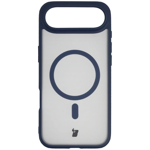 Etui z pierścieniem magnetycznym Bizon Case MatteO do Apple iPhone 17 Air przydymione-granatowe