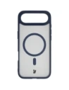 Etui z pierścieniem magnetycznym Bizon Case MatteO do Apple iPhone 17 Air przydymione-granatowe