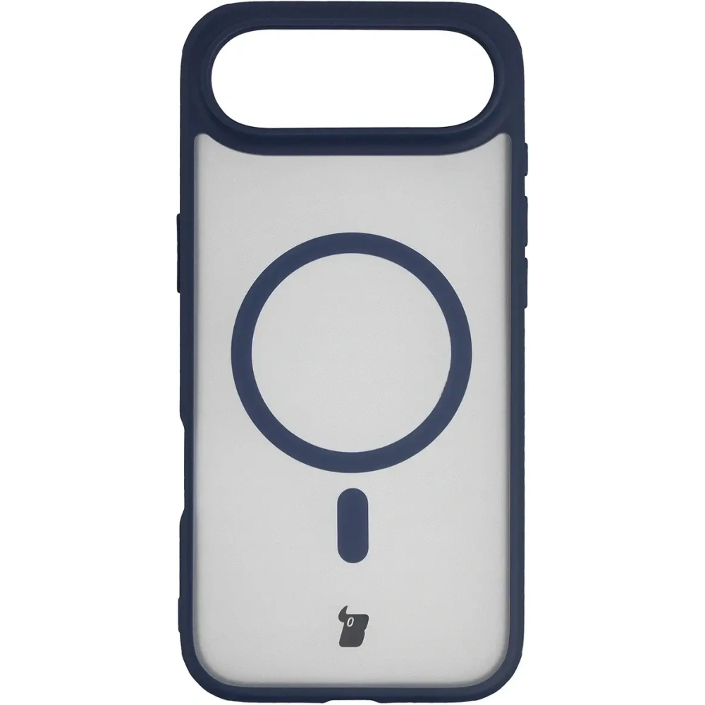 Etui z pierścieniem magnetycznym Bizon Case MatteO do Apple iPhone Air przydymione-granatowe