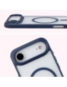 Etui z pierścieniem magnetycznym Bizon Case MatteO do Apple iPhone 17 Air przydymione-granatowe