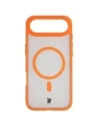 Etui z pierścieniem magnetycznym Bizon Case MatteO do Apple iPhone 17 Air przydymione-pomarańczowe