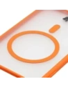 Etui z pierścieniem magnetycznym Bizon Case MatteO do Apple iPhone 17 Air przydymione-pomarańczowe