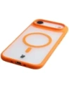 Etui z pierścieniem magnetycznym Bizon Case MatteO do Apple iPhone 17 Air przydymione-pomarańczowe