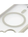 Etui z pierścieniem magnetycznym Bizon Case MatteO do Apple iPhone 17 przydymione-beżowe