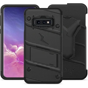 Kup Páncélozott tok Zizo Bolt Cover Samsung Galaxy S10e 9H üveggel a képernyőre + állvány & övcsipesz (Fekete/Fekete) - ZIZ001BLK - {ean13} - Sklep Home Screen