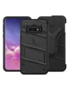 Kup Pancerne etui Zizo Bolt Cover Samsung Galaxy S10e ze szkłem 9H na ekran + podstawka & uchwyt do paska (Black/Black) - ZIZ001BLK - {ean13} - Sklep Home Screen