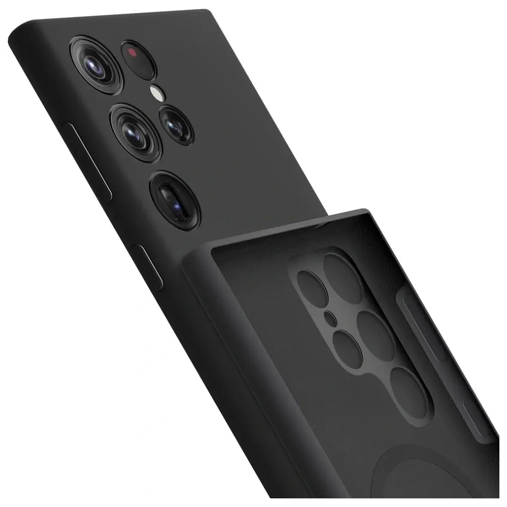 Etui 3MK Hardy Silicone MagCase do Samsung Galaxy S24 Ultra czarny