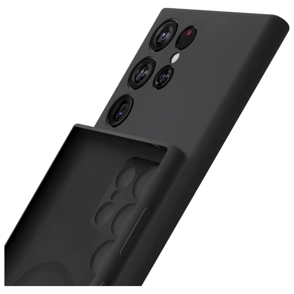 Etui 3MK Hardy Silicone MagCase do Samsung Galaxy S24 Ultra czarny