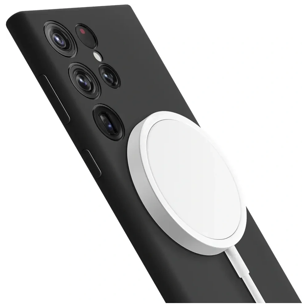 Etui 3MK Hardy Silicone MagCase do Samsung Galaxy S24 Ultra czarny