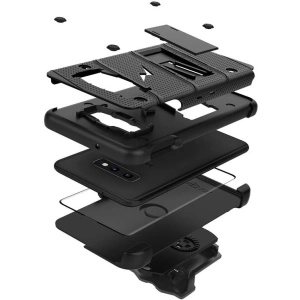 Kup Páncélozott tok Zizo Bolt Cover Samsung Galaxy S10e 9H üveggel a képernyőre + állvány & övcsipesz (Fekete/Fekete) - ZIZ001BLK - {ean13} - Sklep Home Screen