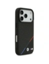 Etui BMW M Carbon Tricolor Line MagSafe do Apple iPhone 17 Pro czarny