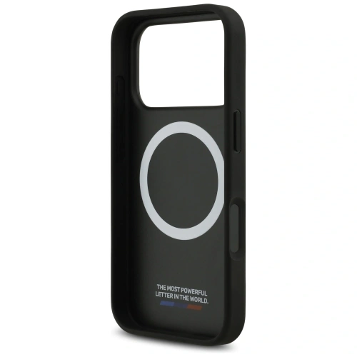 Etui BMW M Carbon Tricolor Line MagSafe do Apple iPhone 17 Pro czarny