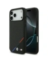 Etui BMW M Carbon Tricolor Line MagSafe do Apple iPhone 17 Pro Max czarny
