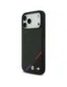 Etui BMW M Carbon Tricolor Line MagSafe do Apple iPhone 17 Pro Max czarny