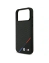 Etui BMW M Carbon Tricolor Line MagSafe do Apple iPhone 17 Pro Max czarny