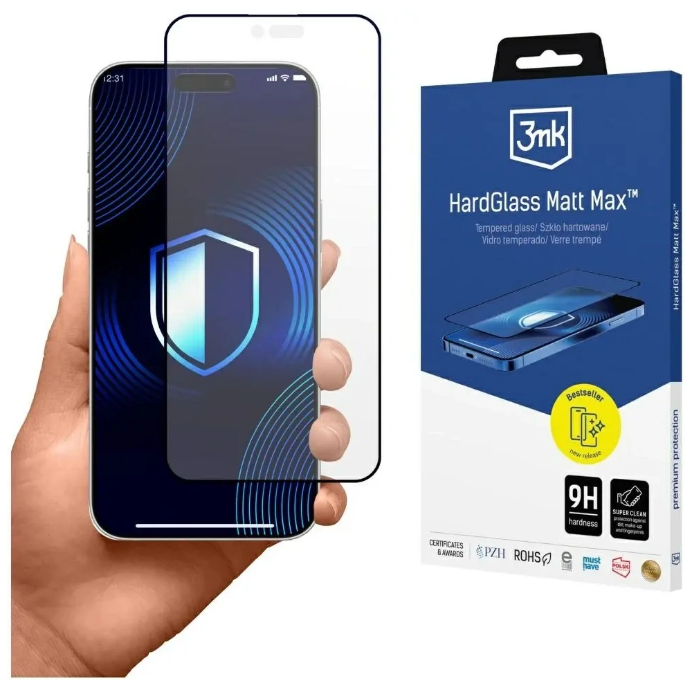 Szkło hartowane 3MK HardGlass Matt Max do Apple iPhone Air