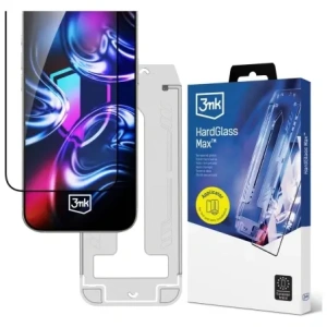 Szkło hartowane 3MK HardGlass Max z aplikatorem do Apple iPhone 15 Pro