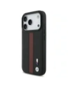 Etui BMW M Perforated Stripe Logo MagSafe do Apple iPhone 17 Pro czerwony