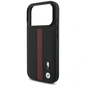 Etui BMW M Perforated Stripe Logo MagSafe do Apple iPhone 17 Pro czerwony