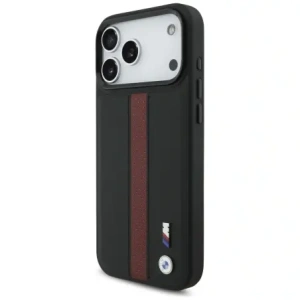 Etui BMW M Perforated Stripe Logo MagSafe do Apple iPhone 17 Pro Max czerwony
