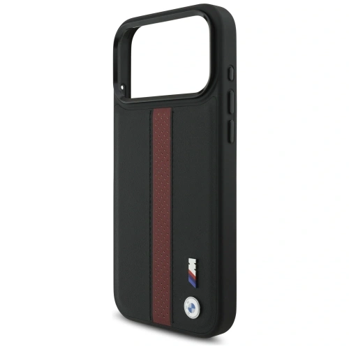 Etui BMW M Perforated Stripe Logo MagSafe do Apple iPhone 17 Pro Max czerwony