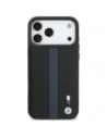 Etui BMW M Perforated Stripe Logo MagSafe do Apple iPhone 17 Pro Max niebieski