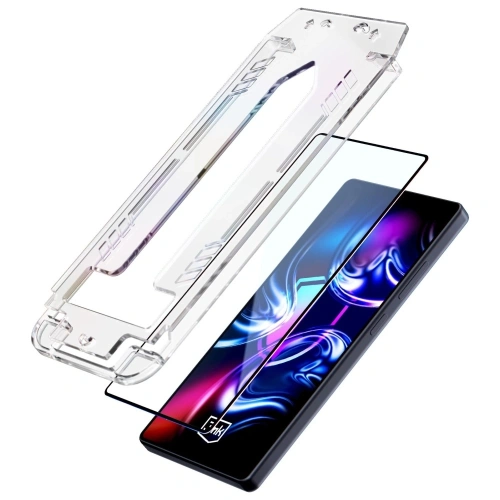 Szkło hartowane 3MK HardGlass Max z aplikatorem do Apple iPhone 16 Pro / 17