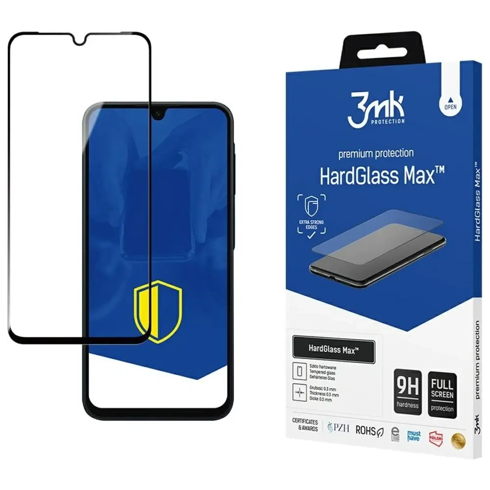 Szkło hartowane 3MK HardGlass Max z aplikatorem do Samsung Galaxy A16 4G / 5G / A17 4G / 5G