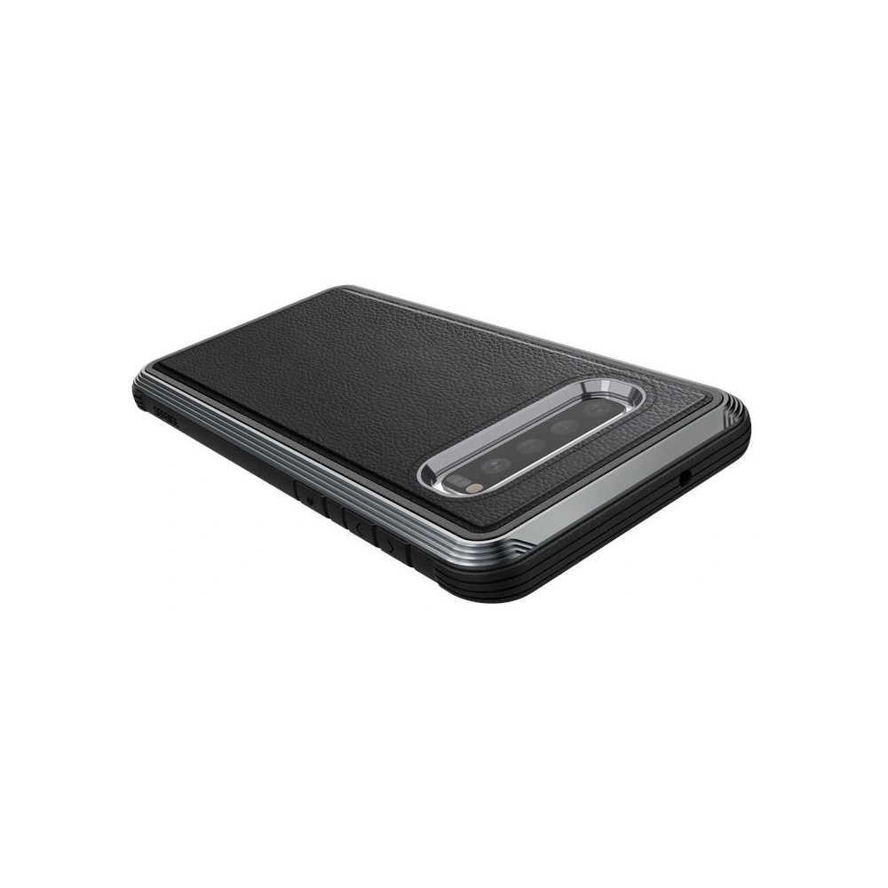 Etui aluminiowe X-Doria Defense Lux Samsung Galaxy S10 (Drop test 3m) (Black Leather)
