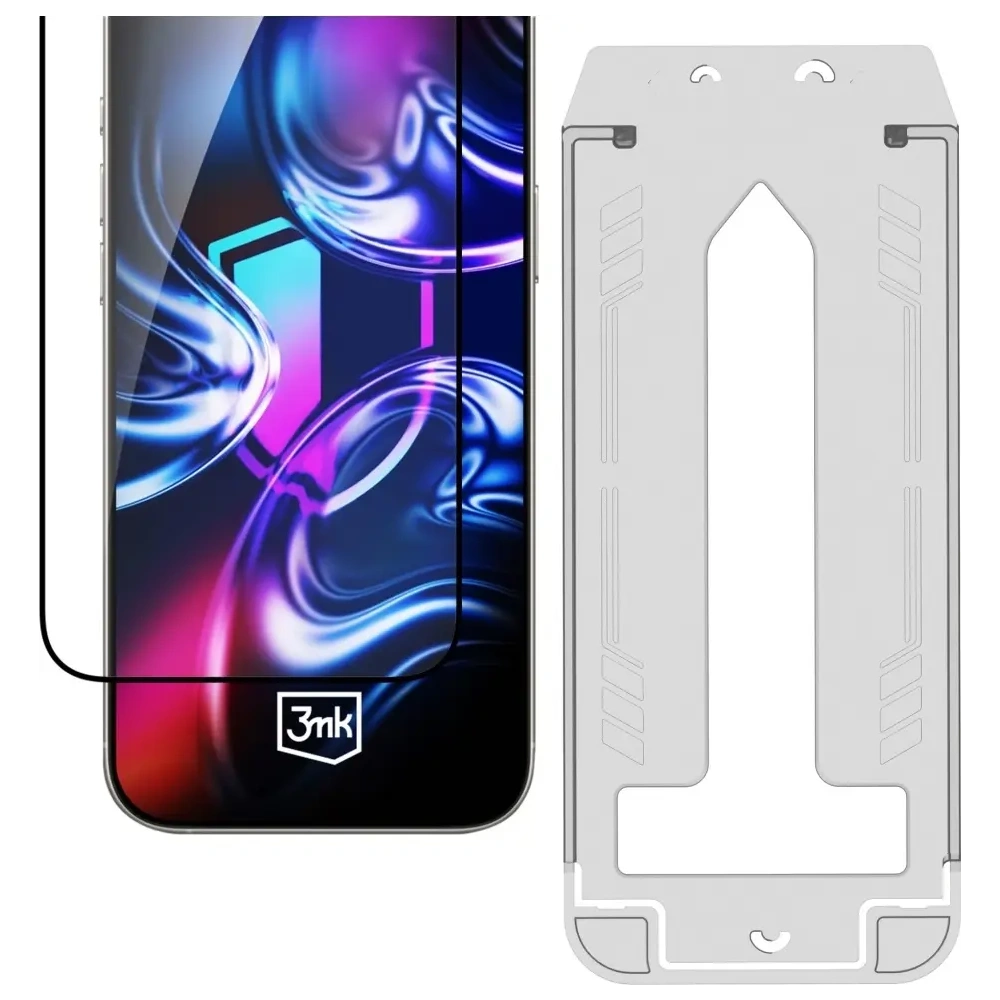 Szkło hartowane 3MK HardGlass Max z aplikatorem do Samsung Galaxy S25 Edge