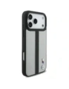 Etui BMW M Perforated Stripe Logo MagSafe do Apple iPhone 17 Pro Max szary