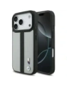 Etui BMW M Perforated Stripe Logo MagSafe do Apple iPhone 17 Pro szary