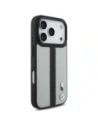 Etui BMW M Perforated Stripe Logo MagSafe do Apple iPhone 17 Pro szary