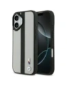 Etui BMW M Perforated Stripe Logo MagSafe do Apple iPhone 17 szary