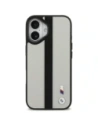 Etui BMW M Perforated Stripe Logo MagSafe do Apple iPhone 17 szary