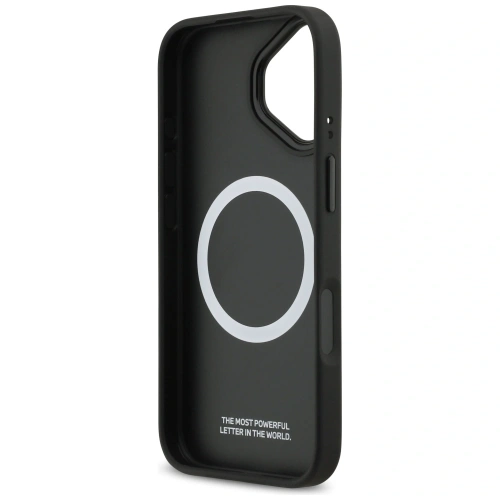 Etui BMW M Perforated Stripe Logo MagSafe do Apple iPhone 17 szary