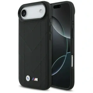 Etui BMW M Quilted Logo MagSafe do Apple iPhone 17 Air czarny