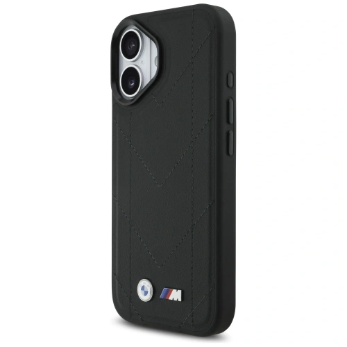 Etui BMW M Quilted Logo MagSafe do Apple iPhone 17 czarny