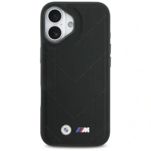 Etui BMW M Quilted Logo MagSafe do Apple iPhone 17 czarny