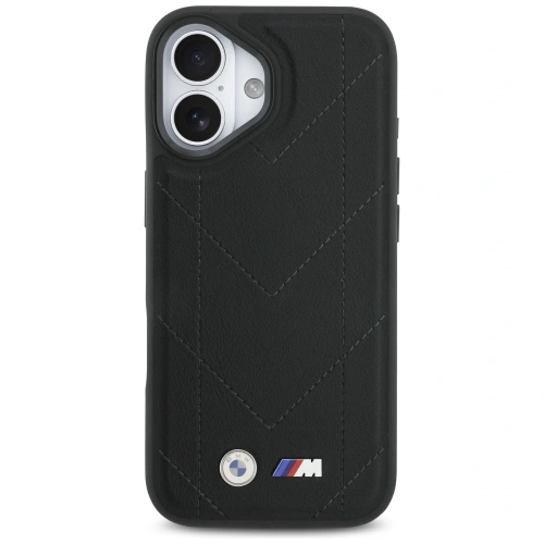 Etui BMW M Quilted Logo MagSafe do Apple iPhone 17 czarny