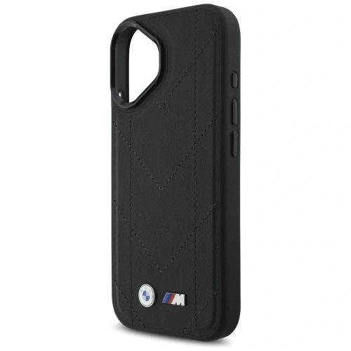 Etui BMW M Quilted Logo MagSafe do Apple iPhone 17 czarny