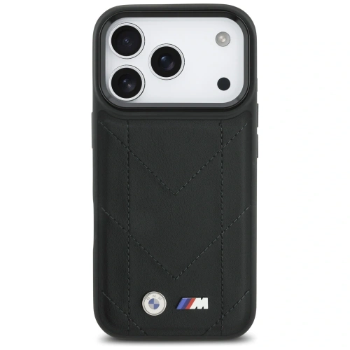 Etui BMW M Quilted Logo MagSafe do Apple iPhone 17 Pro czarny